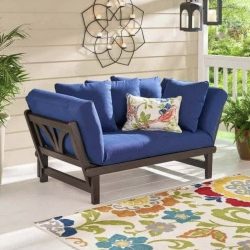 Better Homes & Gardens Delahey Convertible Studio Outdoor Daybed Sof